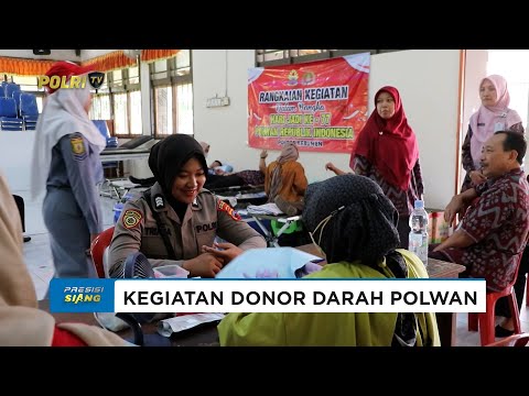 POLWAN POLRES KEBUMEN GELAR DONOR DARAH PERINGATI HARI POLWAN KE-77