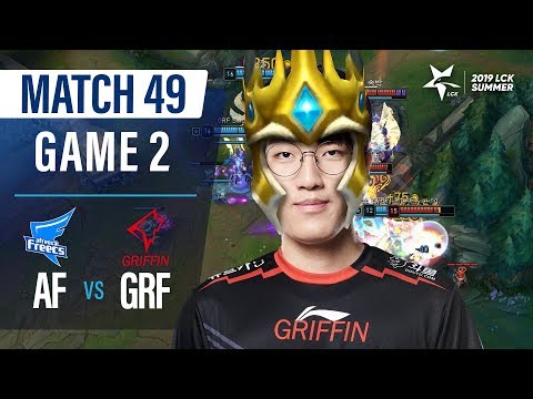 AF vs GRF | Match49 Game2 H/L | 2019 LCK Summer