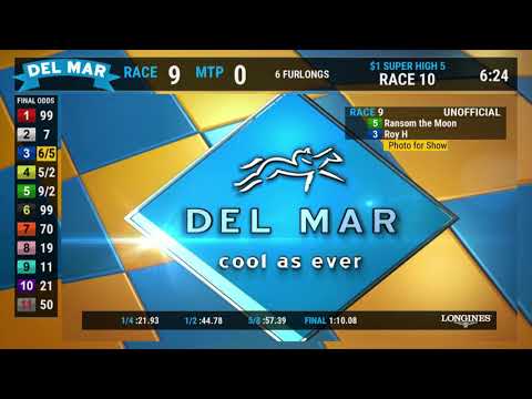 Ransom the Moon Wins the Bing Crosby Stakes (Grade I) Race 9 at Del Mar 7/28/18