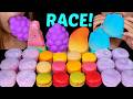 ASMR VIRAL FRUIT ICE CREAM RAINBOW MOCHI MACARON RACE 먹방