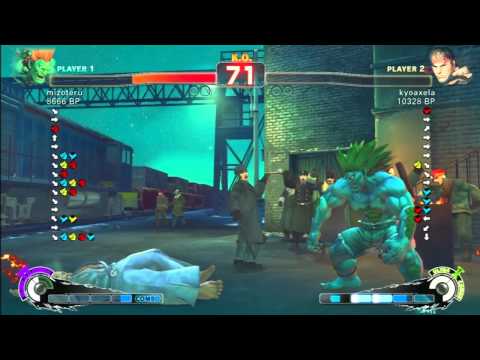 SSF4 Rank Match  mizoteru (BL)  vs  kyoaxela (RY)