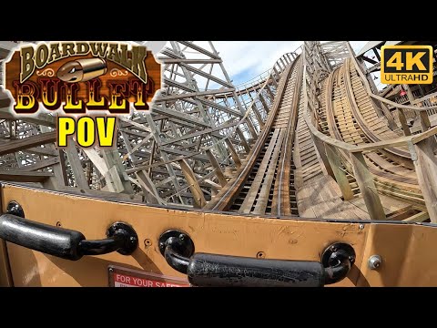 On-ride point of view of Boardwalk Bullet