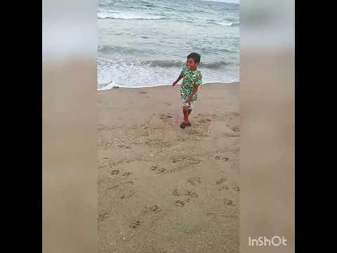 Tejesh #enjoyment #beach #momlife