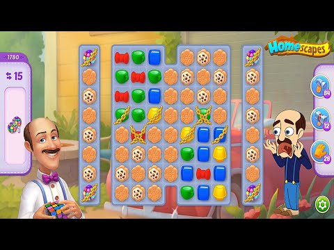 Homescapes - Level 1780 Hard Level No Boosters Gameplay Walkthrough - New Update