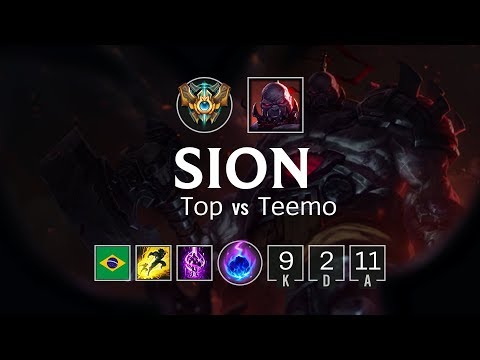 Sion Top vs Teemo - BR Challenger Patch 8.5