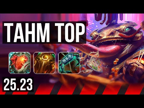 TAHM KENCH vs NASUS (TOP) | 3300+ games | KR Master | 25.23