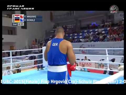 015 BH BOKS /EUBC 2015 Final +91kg HRGOVIC Filip(CRO)-SCHULZ Florian(GER)2-0
