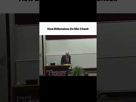 Mic check, Warren Buffett style!!😎💸 #trendingshorts #successmindset #motivational #warrenbuffet #fyp