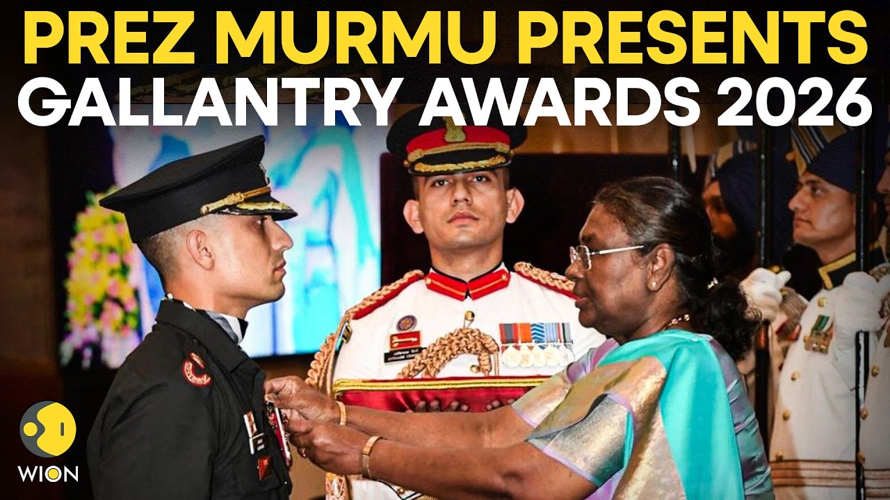 LIVE: President Murmu Honours India’s Bravehearts at Gallantry Awards 2026 | WION Live