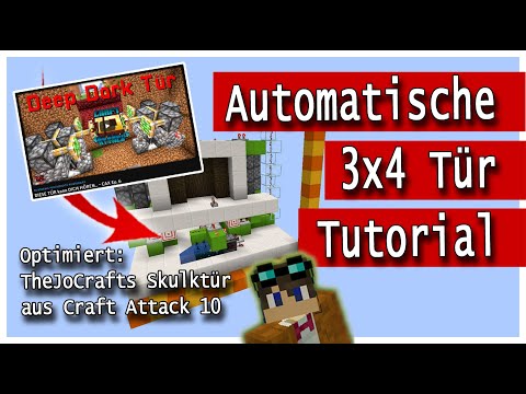 Deep Dark Tür 1.19 + | Redstone Kolbentür 3x4 aus Craft Attack 10 | Minecraft Redstone Tutorial