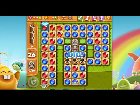 Diamond Digger Saga Level 776 (no boosters or extra moves)