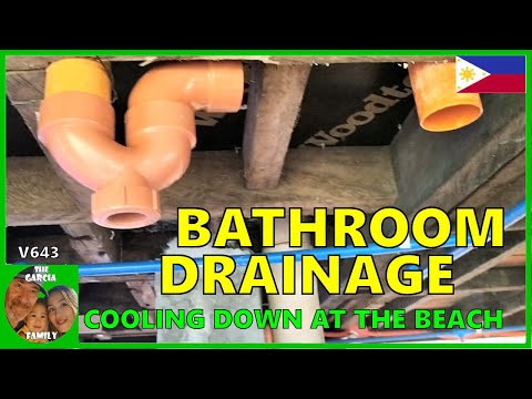 FOREIGNER BUILDING A CHEAP HOUSE IN THE PHILIPPINES - BATHROOM DRAINAGE DIY - THE GARCIA FAMILY