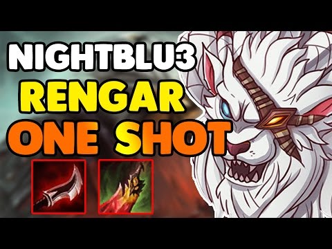 +800 AD Rengar Rework Nightblu3 One Shot Vs Graves Jungle - 28 Kills - PBE - Patch 6.21