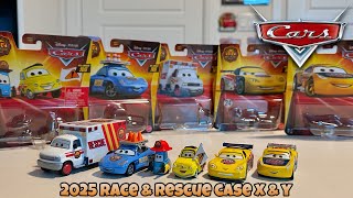 2025 Disney Cars Race & Rescue Case X & Y Highlights Unboxing & Review — Sally, Morgan, Cruz, & More