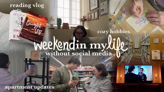 *cozy* weekend in my life 🫶🏻🧸 reading vlog, cozy hobbies, + life updates