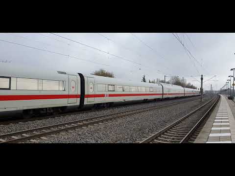 Durchfahrt ICE-1 Aschaffenburg in Mering-St Afra in Richtung Augsburg