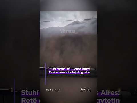 Stuhi "ferri" në Buenos Aires: Retë e zeza mbulojnë qytetin