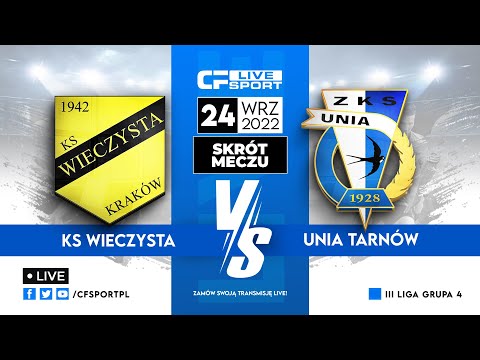 Skrót meczu: Wieczysta Kraków - Unia Tarnów 24.09.2022