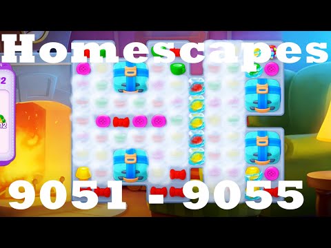 Homescapes Level 9051 - 9055 HD | 3 - match game | gameplay | android | ios | 9052 | 9053 | 9054