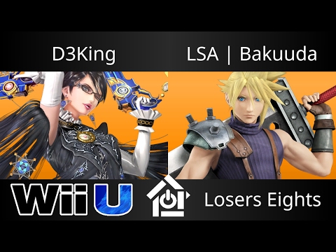 Bearly Monthly 5 - D3King (Bayonetta) vs LSA | Bakuuda (Cloud) - Smash 4 Losers Eights