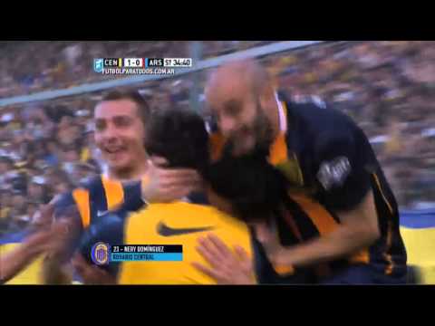 Gol de Domínguez. Central 1 - Arsenal 0. Fecha 23. Primera División 2015. FPT.