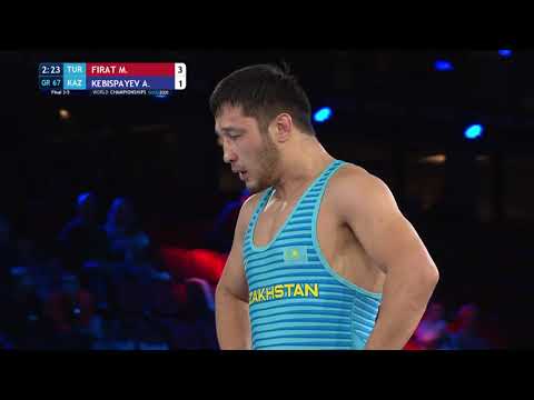BRONZE GR - 67 kg: M. FIRAT (TUR) v. A. KEBISPAYEV (KAZ)