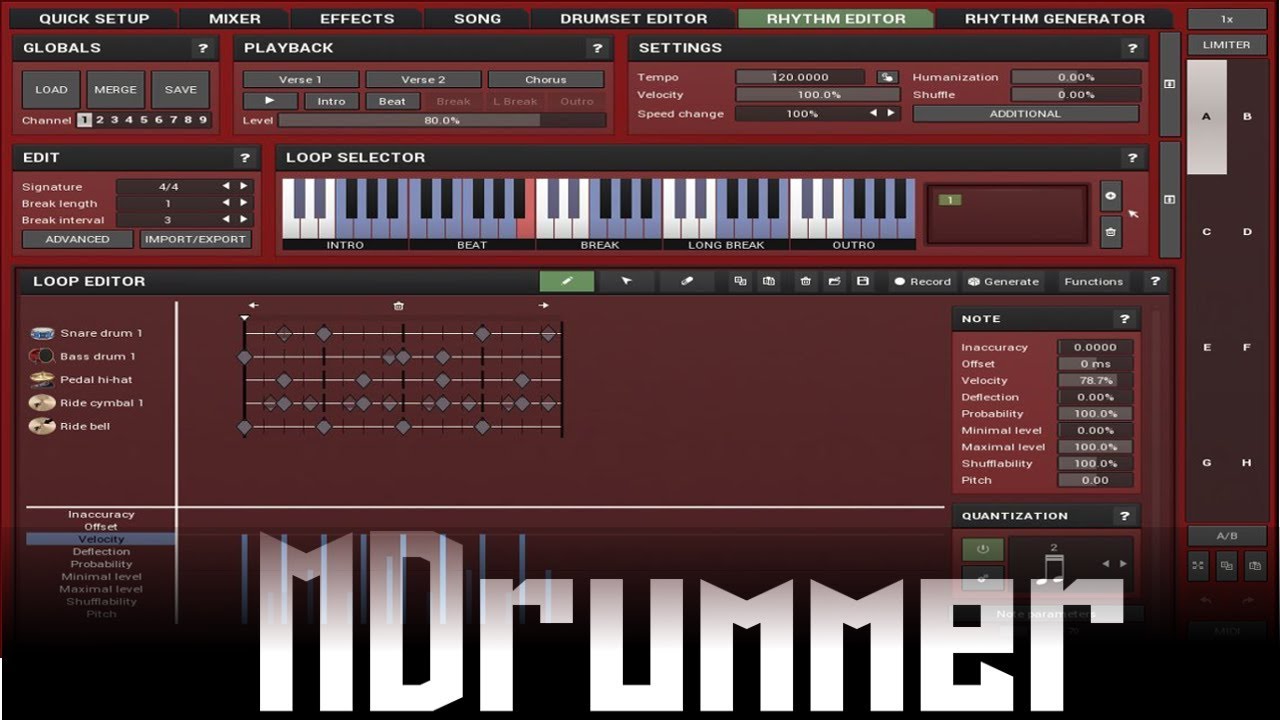MDrummer basic walk through - part 2