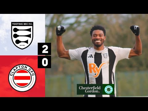 Match Highlights: Tooting Bec v Clapton Community - London FA Senior Trophy Quarter Final
