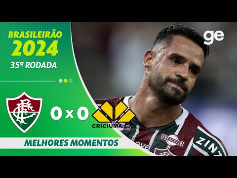 Gols e lances de Fluminense x Criciúma