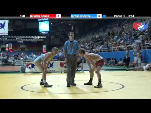 Fargo 2012 120 Round 4: Quinten Berres (Minnesota) vs. Jordan Shearer (North Dakota)