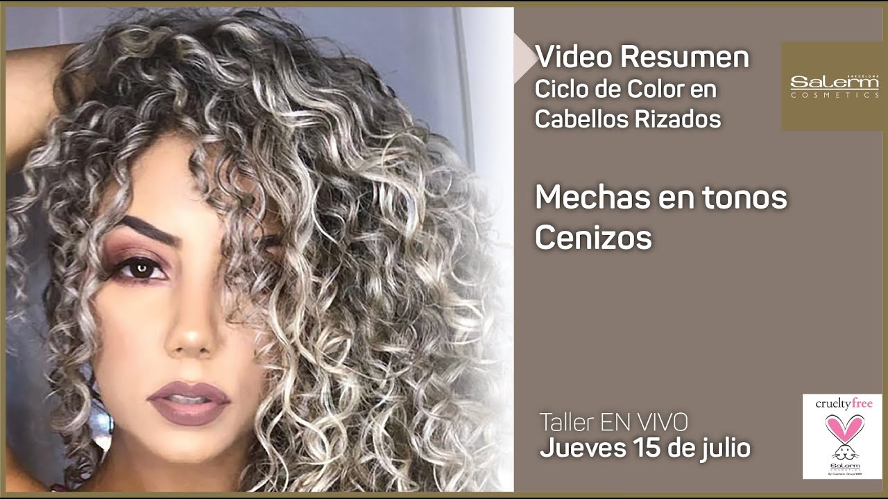 Curly Hair Cycle: Ash Highlights with Salerm