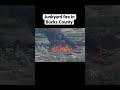 Massive junkyard fire burning in Falls Township, Bucks County
