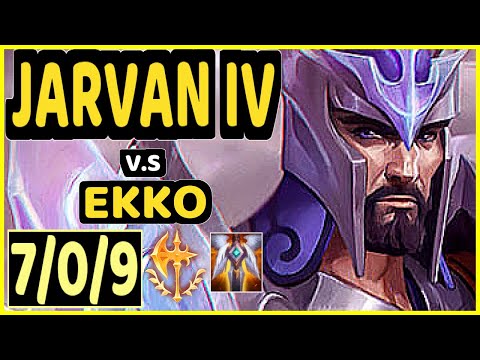 LAMABEAR (JARVAN IV) vs EKKO - 7/0/9 KDA JUNGLE CHALLENGER GAMEPLAY - EUW
