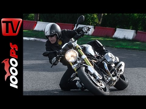 BMW R nineT Test | Action, Knieschleifen