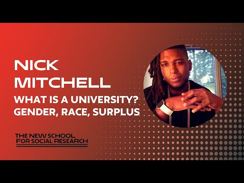 Nick Mitchell, "What Is a University? Gender, Race, Surplus"