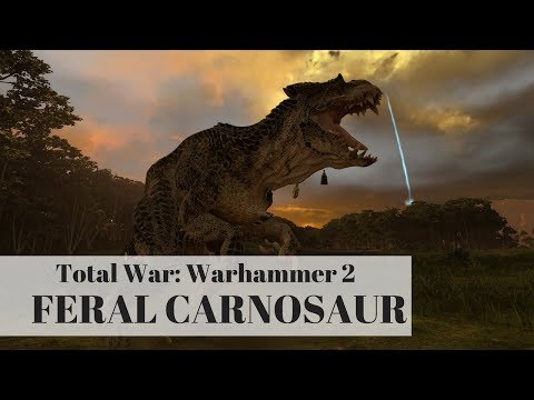 Total War: Warhammer 2 - Feral Carnosaur (Unit Model - Lizardmen)