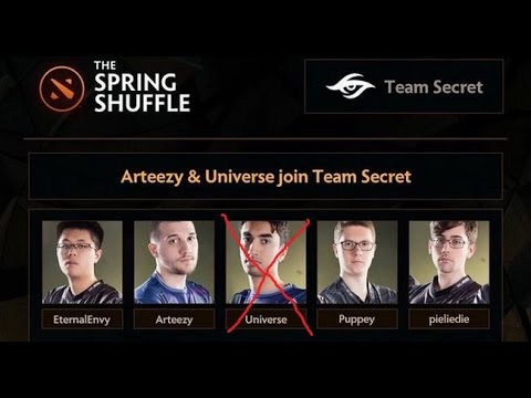 Universe Leaves Team Secret Replaced by Bulba, Zai and Universe Joining EG, Aui_2000 Kicked?