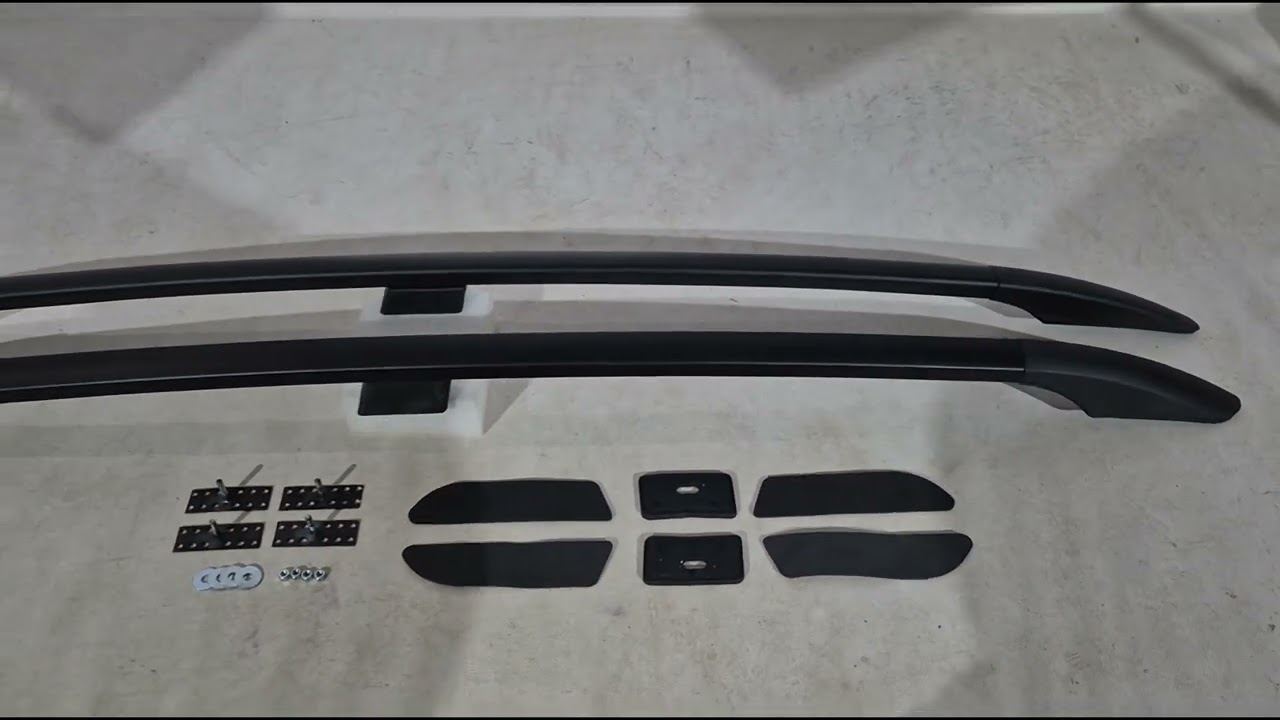 Opel Agila 2000-2007 гг. Черные рейлинги Video 1