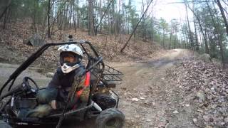 ATV Diaries - Nov 28, 2015 - Brown Mountain OHV Trails, Linville NC: GoKart and ATV