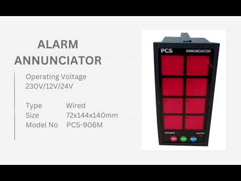 Wired 8 window alarm annunciator, 48v 270v ac/dc, model name...