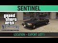 GTA San Andreas: Definitive Edition - Sentinel Location - Export List #1🏆