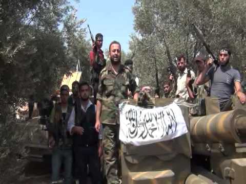 اغتنام مدفع 57 ضمن معركة السيطرة على سرية 57 في الفوج 111 في دارة عزة في ريف حلب الغربي