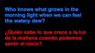 Arthur Russell - Close my eyes - Letra en español y en inglés en la pantalla