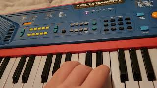 Video thumbnail for reviewing the techno beat electronic keyboard by traptendo