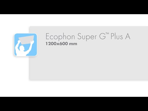 Ecophon Super G Plus A 1200x600 mm montage