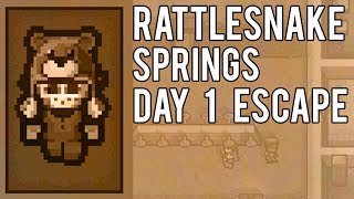 The Escapists 2 | Rattlesnake Springs Day 1 Escape | Perimeter Escape Guide