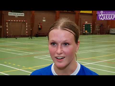2019-02-05 Zaalhandbal, Beker, Veneco/Velo-Westfriesland/SEW, interviews