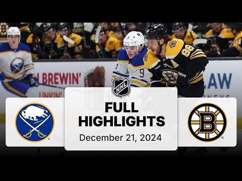 NHL Highlights | Sabres vs. Bruins - December 21, 2024