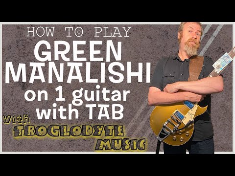 How To Play Green Manalishi by Fleetwood Mac on 1 guitar with tab