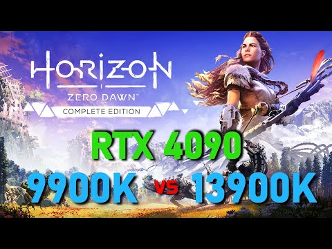 9900K vs 13900K Horizon Zero Dawn 4K RTX 4090
